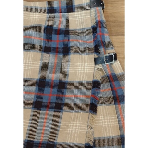 Vintage James Dalgliesh Tartan Plaid Wool Scottish Kilt Skirt 8 Punk Goth - Picture 5 of 12